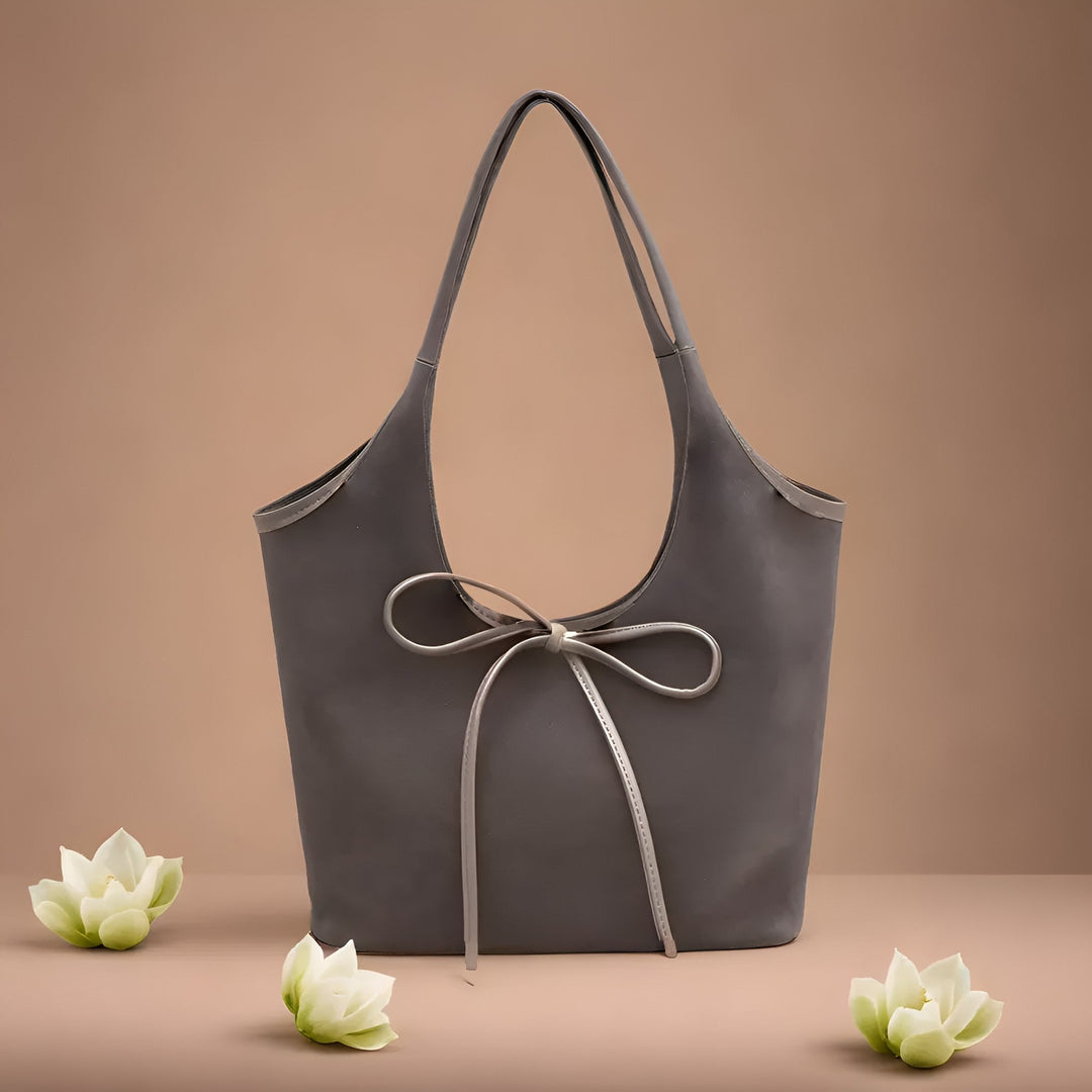 Mireille – Suede Bag with Bow