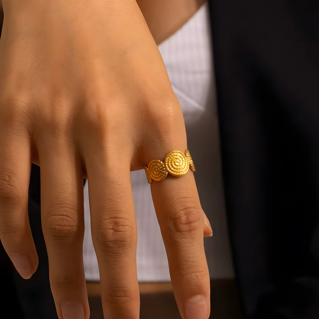 Alix – Bague spirale réglable