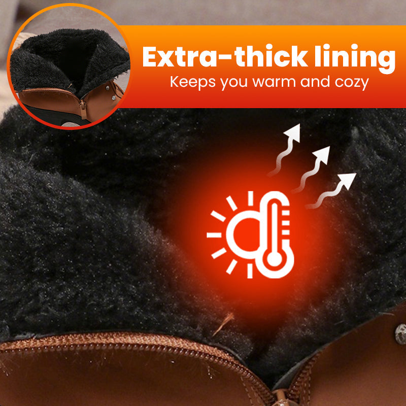 MOTS™ Elegant Knit-Cuff Heeled Boots