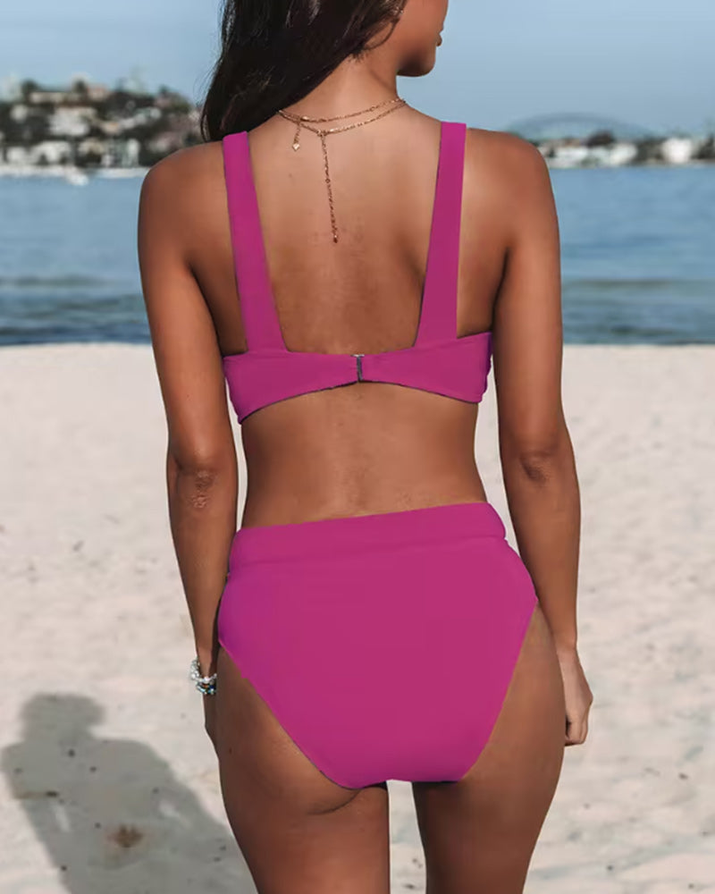 Hilde - Simple high-waisted swimsuit