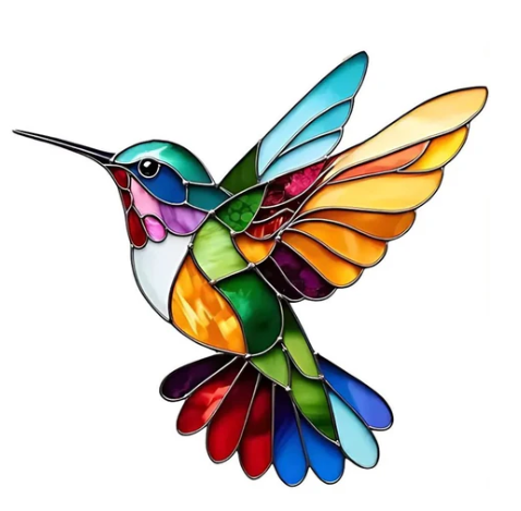 Alaina | Elegant and Colorful Hummingbird Necklace