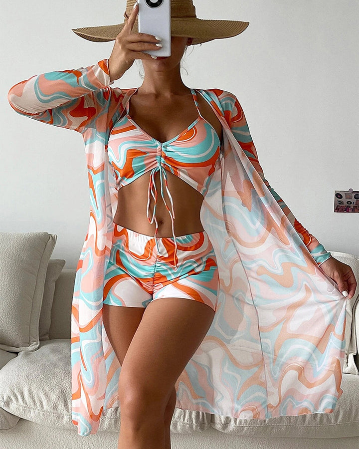 Mihaela | 3-Piece Printed Bikini Set