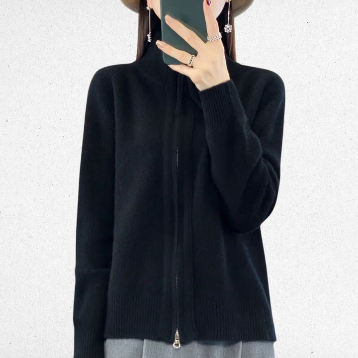 Mihaela | Comfortable Zip-Up Cardigan