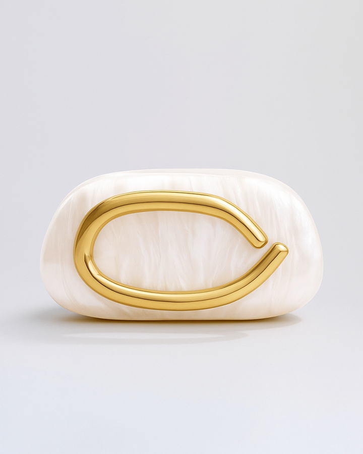 Sculptural Pearl Clutch