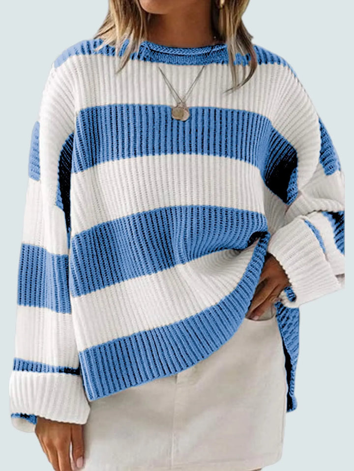 Adeline | Stripe Knitted Sweater Women