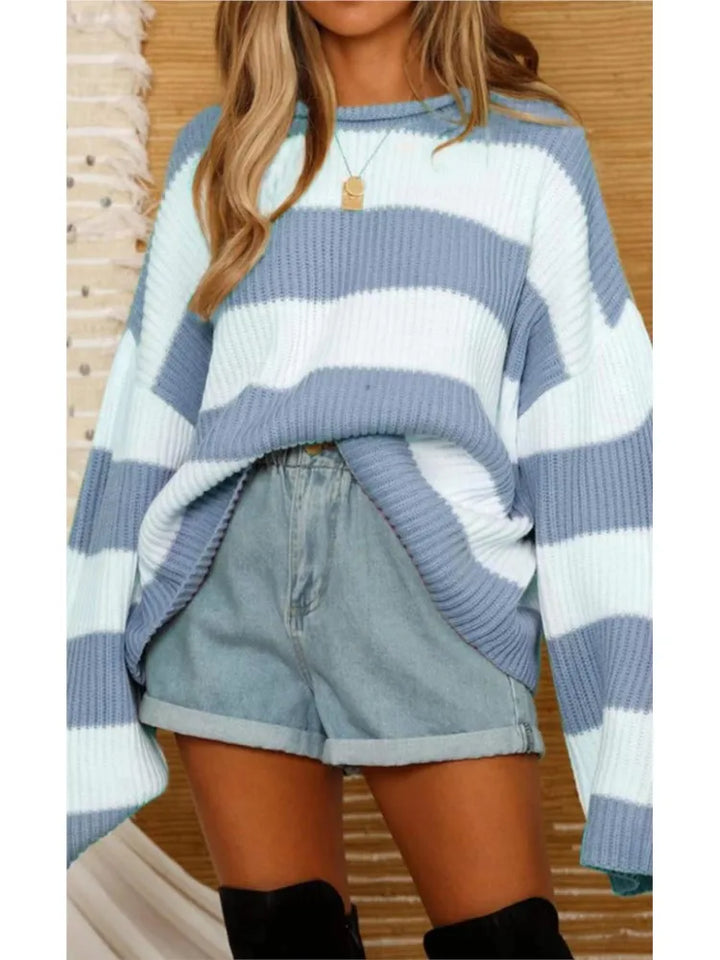 Adeline | Stripe Knitted Sweater Women