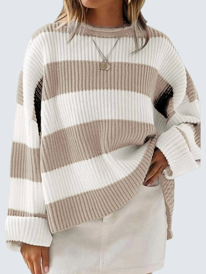 Adeline | Stripe Knitted Sweater Women