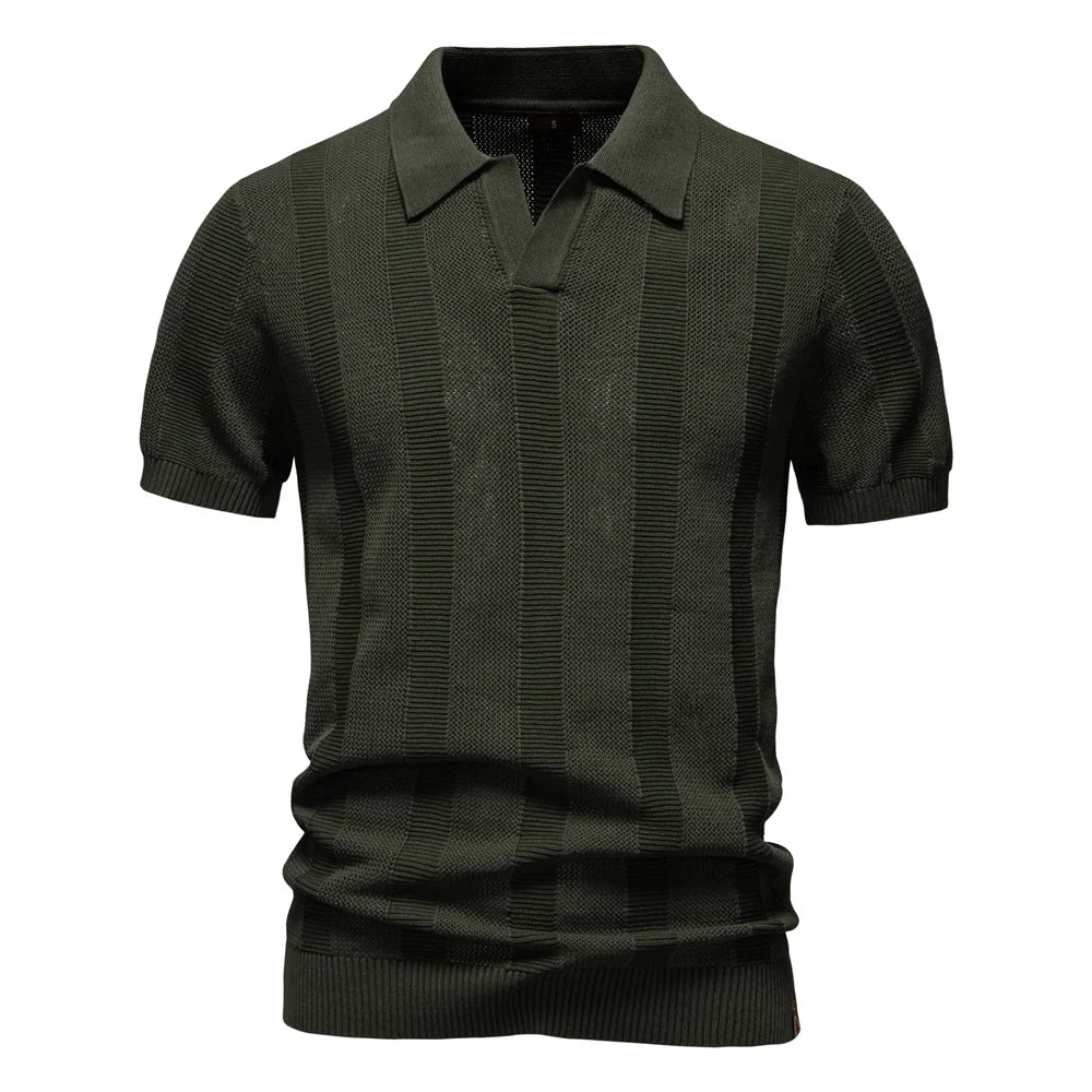 Sorin | Striped Cotton Polo