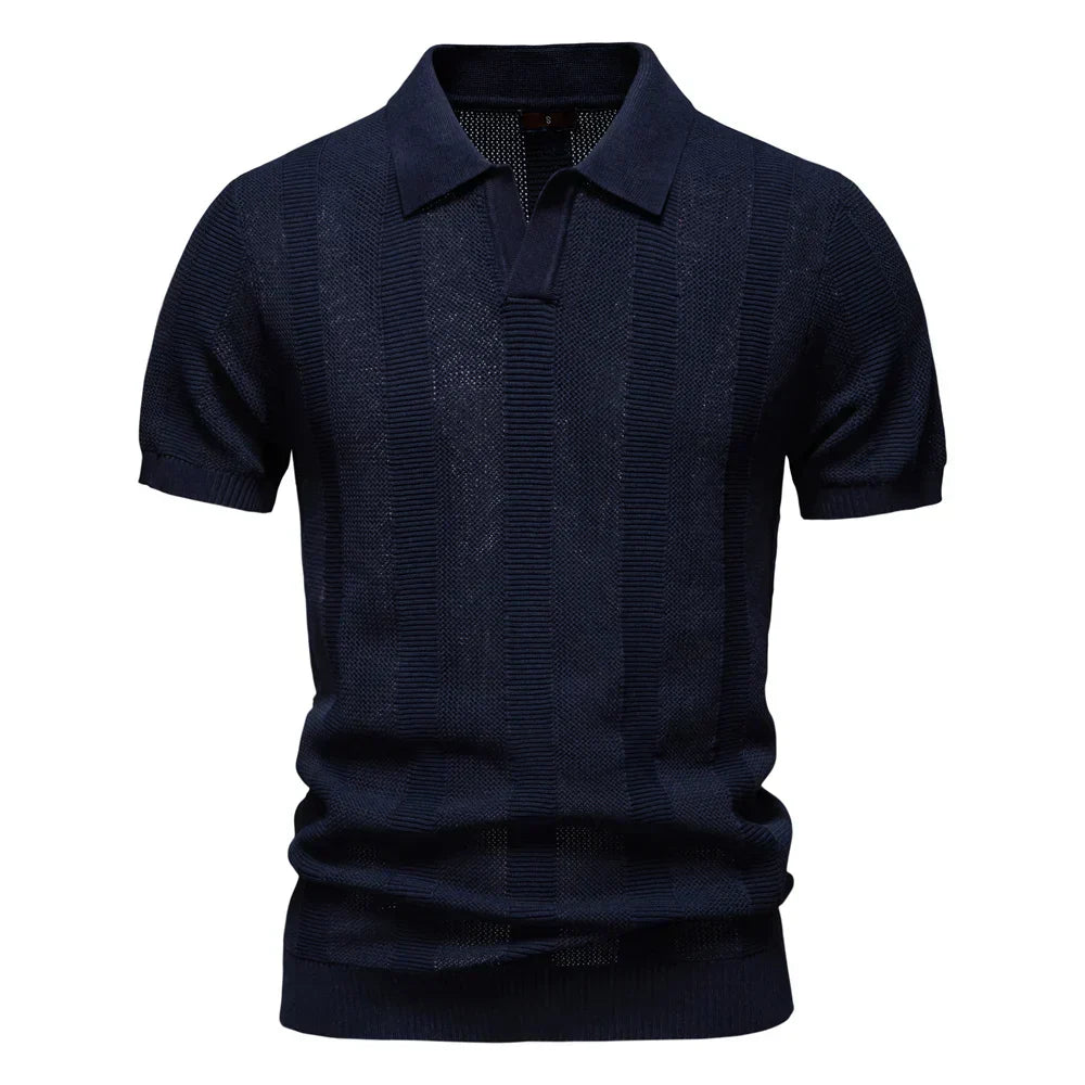 Sorin | Striped Cotton Polo