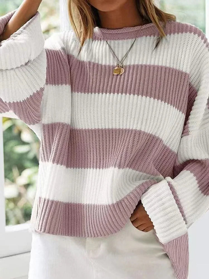 Adeline | Stripe Knitted Sweater Women