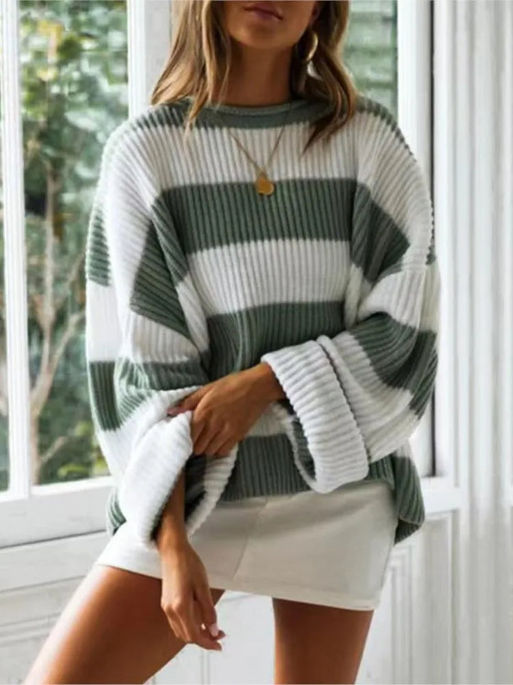 Adeline | Stripe Knitted Sweater Women