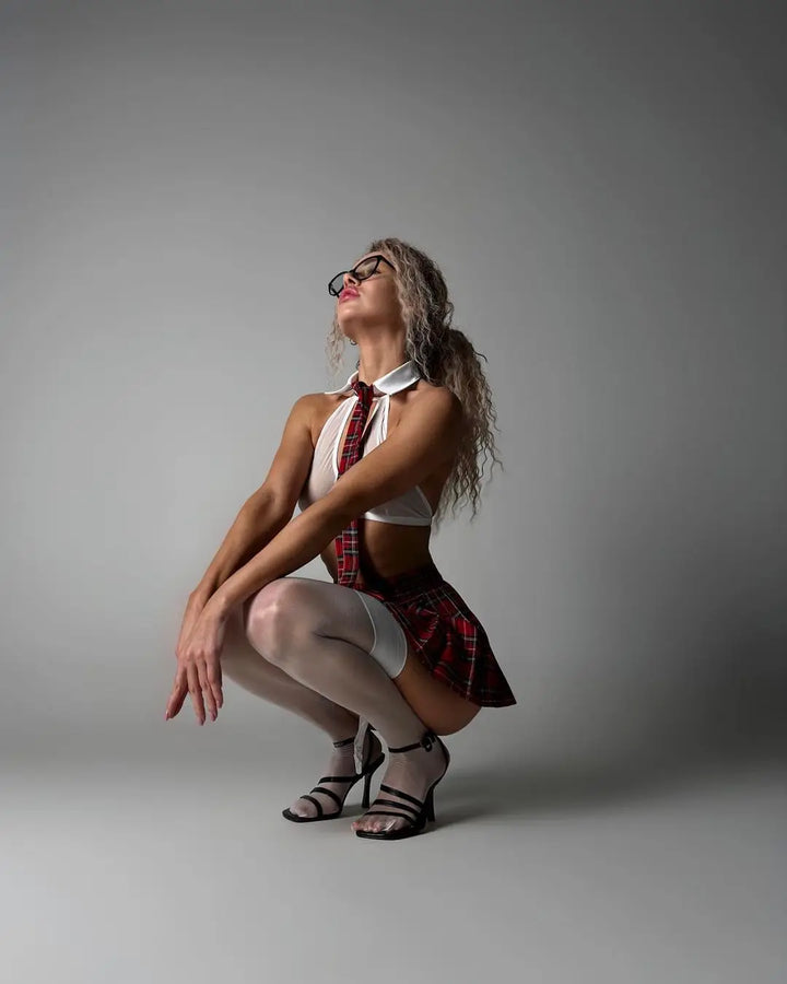 Angelique - Seductive Transparent Fabric Lingerie