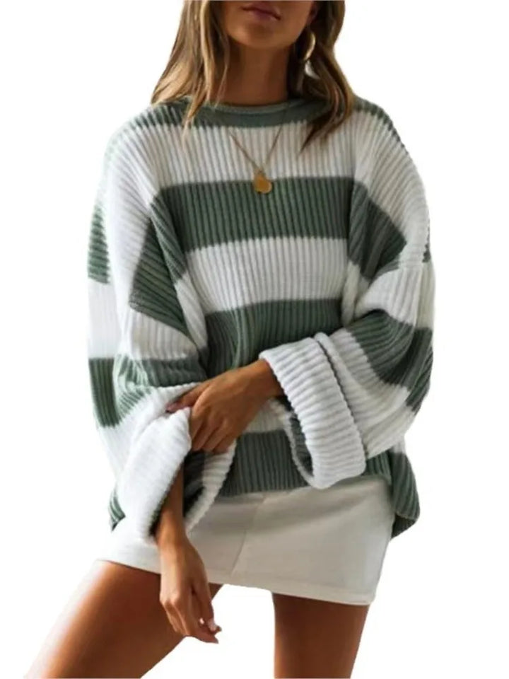 Adeline | Stripe Knitted Sweater Women