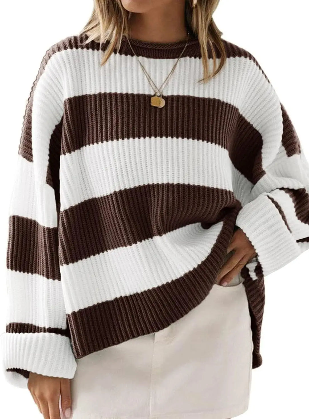 Adeline | Stripe Knitted Sweater Women