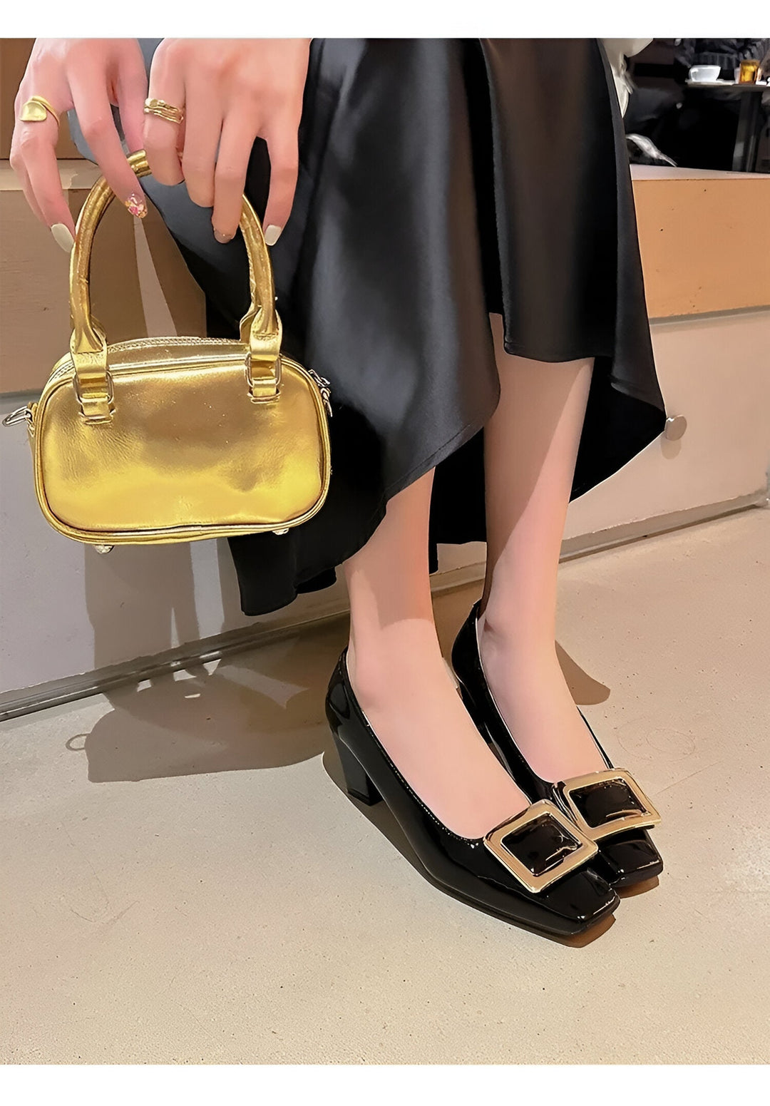 Capucine – Metallic Heeled Shoes