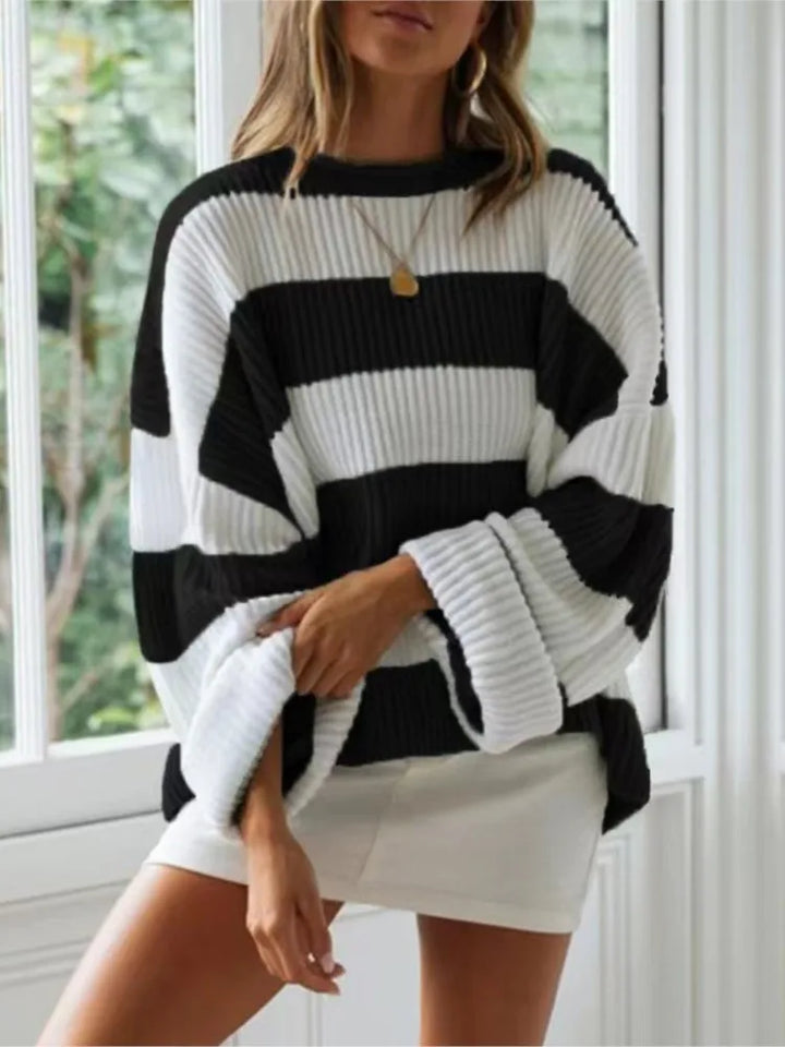 Adeline | Stripe Knitted Sweater Women