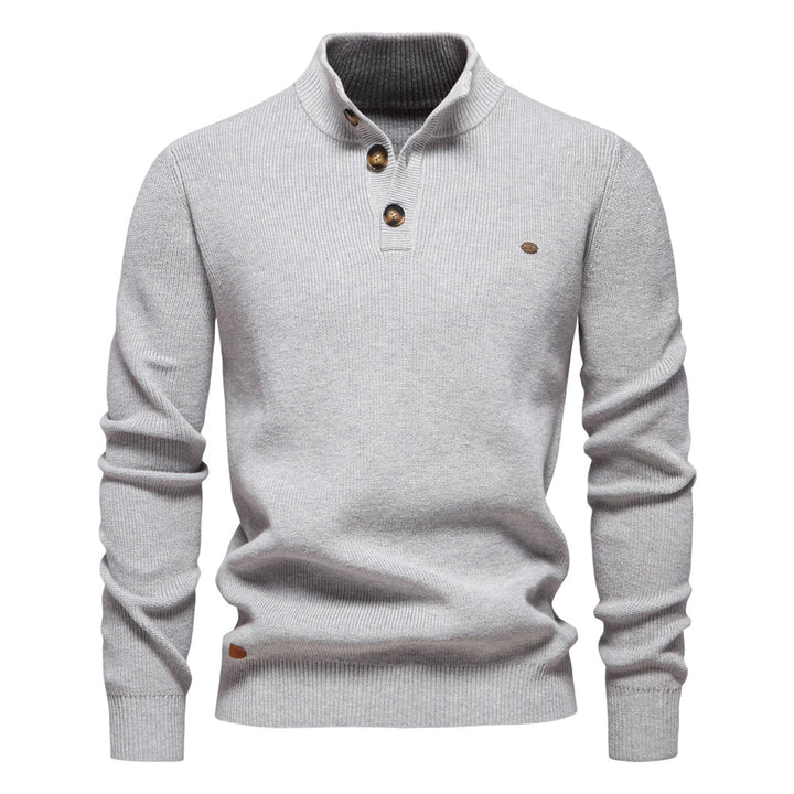 Men's Sweater with Button Details