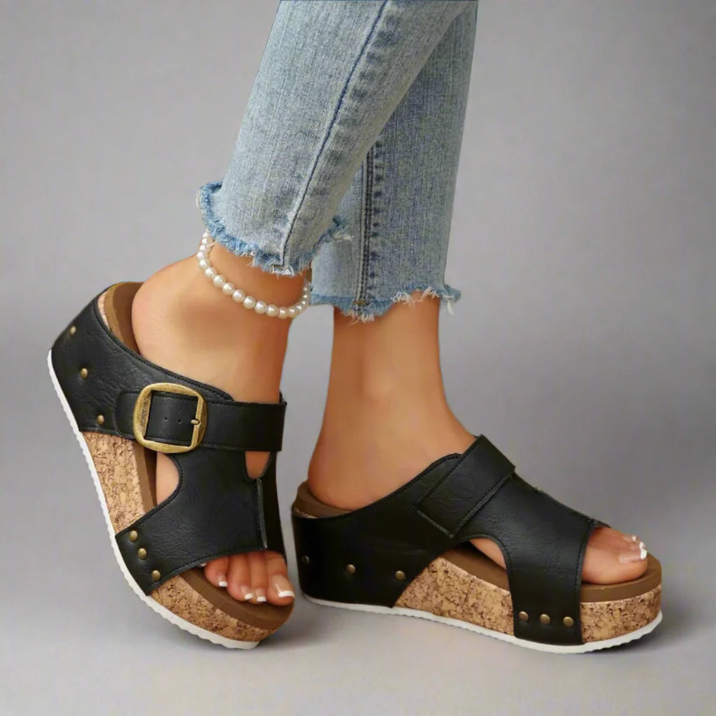 SIENNA HAVEN BUCKLE SANDALS