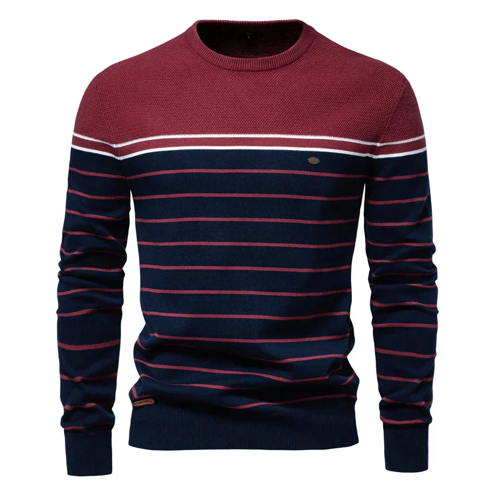Men's Stripe Pattern Sweater