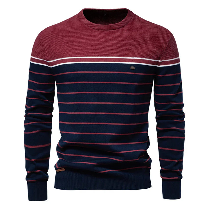 Men's Stripe Pattern Sweater