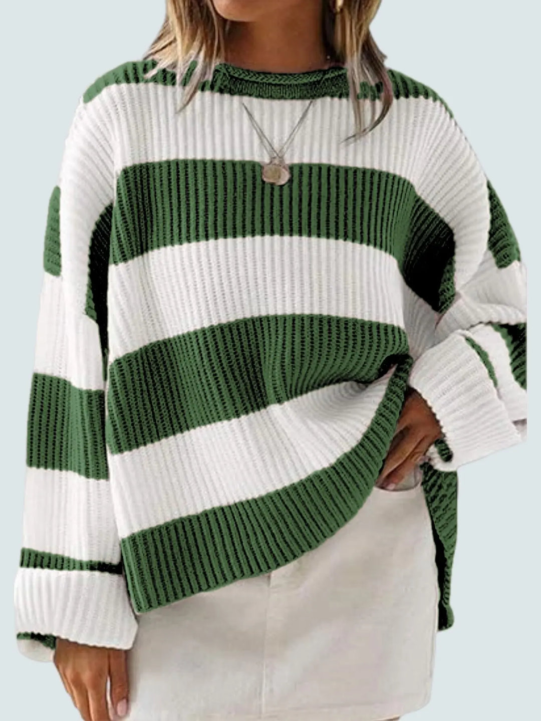 Adeline | Stripe Knitted Sweater Women