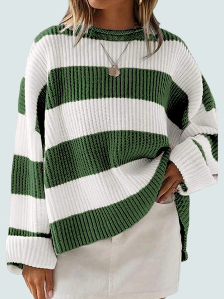 Adeline | Stripe Knitted Sweater Women