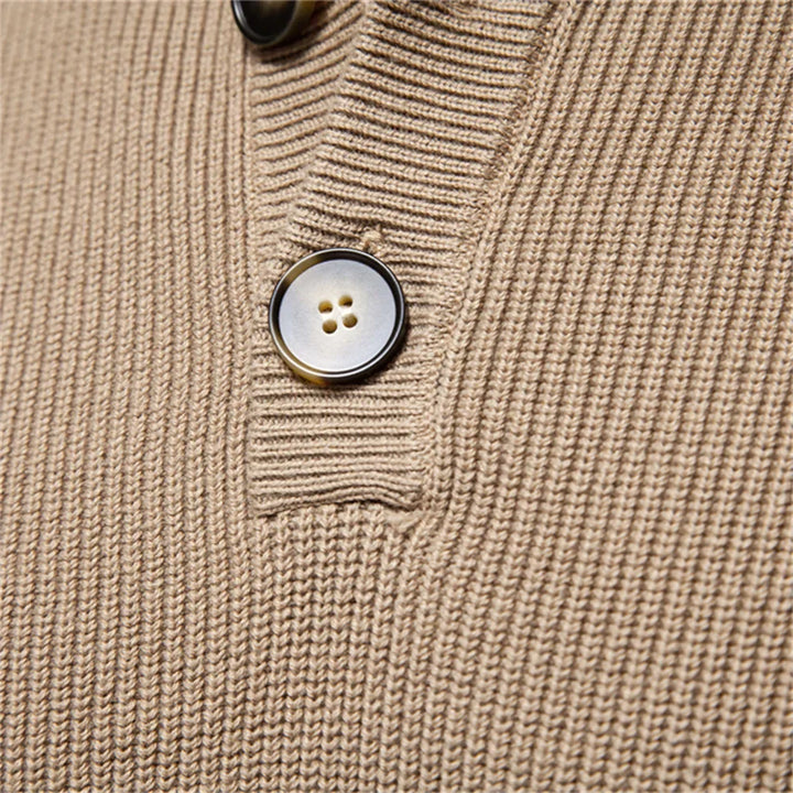 Men's Sweater with Button Details