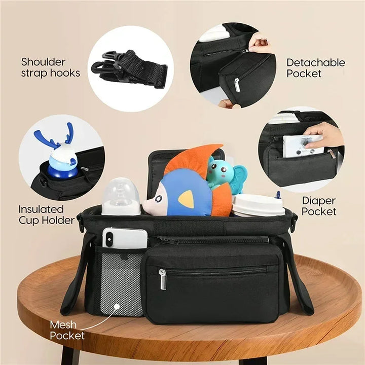 Universal stroller organizer