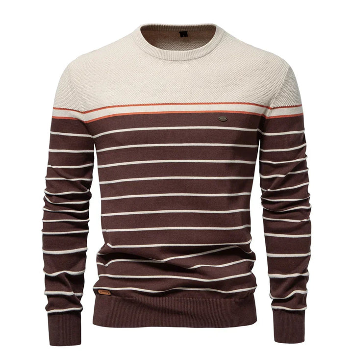 Men's Stripe Pattern Sweater