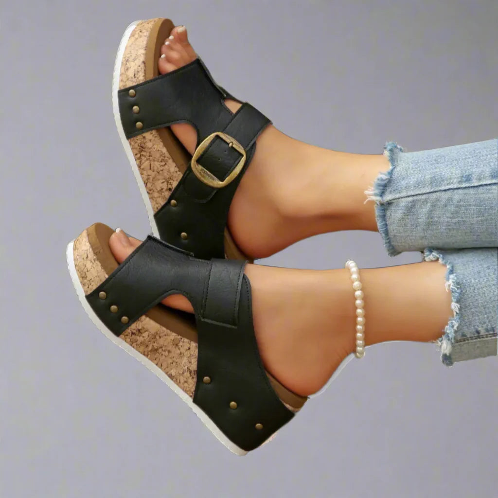 SIENNA HAVEN BUCKLE SANDALS