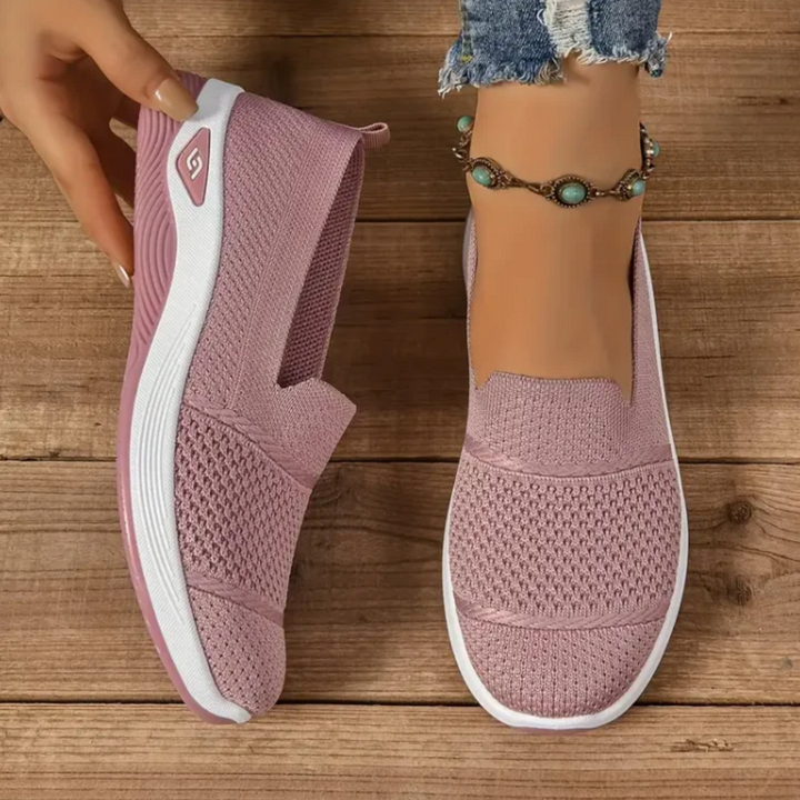 ComfortKnit™ Slip-On Orthopedic Walking Sneakers — Breathable, Cushioned, Non-Slip