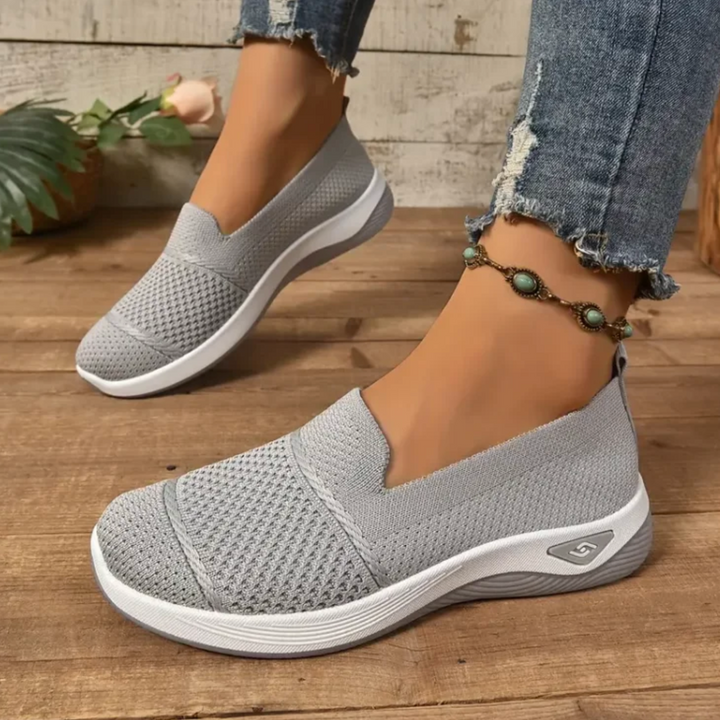 ComfortKnit™ Slip-On Orthopedic Walking Sneakers — Breathable, Cushioned, Non-Slip
