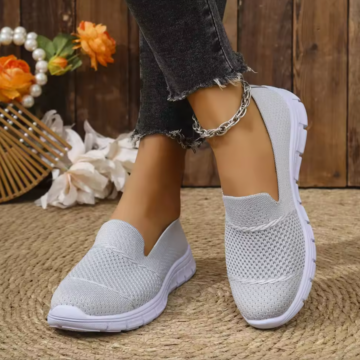 ComfortKnit™ Slip-On Orthopedic Walking Sneakers — Breathable, Cushioned, Non-Slip