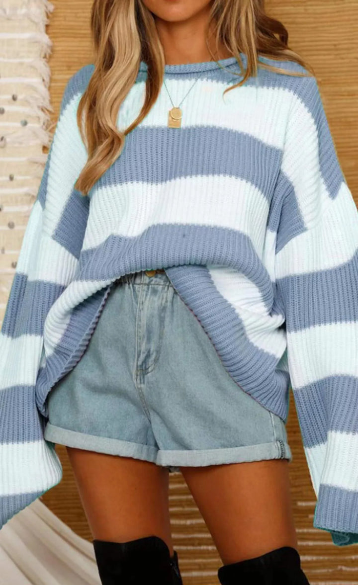 Adeline | Stripe Knitted Sweater Women