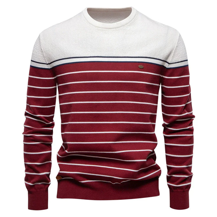 Men's Stripe Pattern Sweater