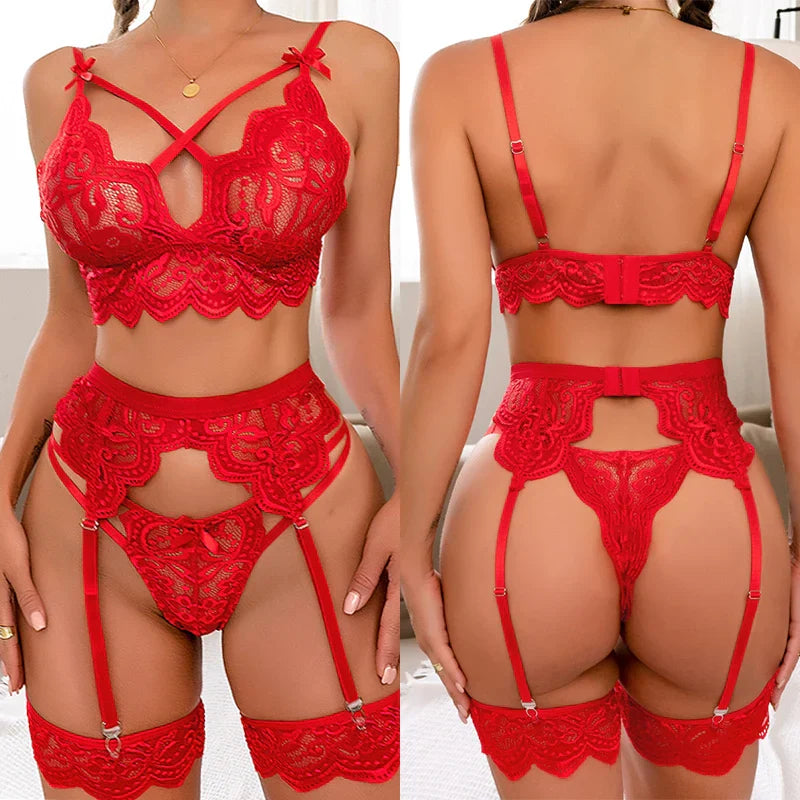 Mariana - 3 Piece French Lingerie Set