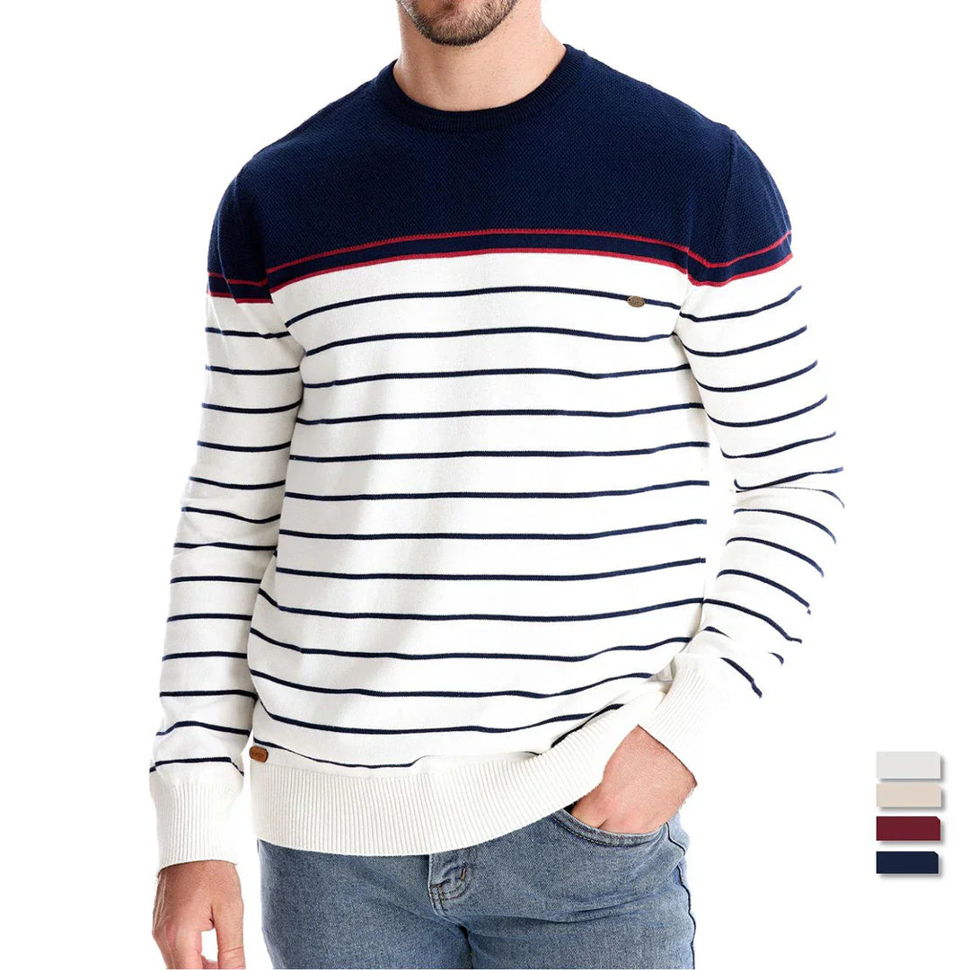 Men's Stripe Pattern Sweater