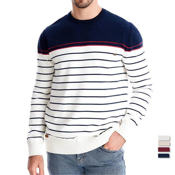 Men's Stripe Pattern Sweater