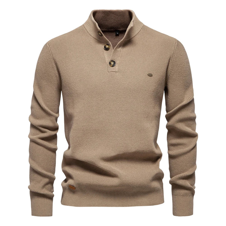 Men's Sweater with Button Details