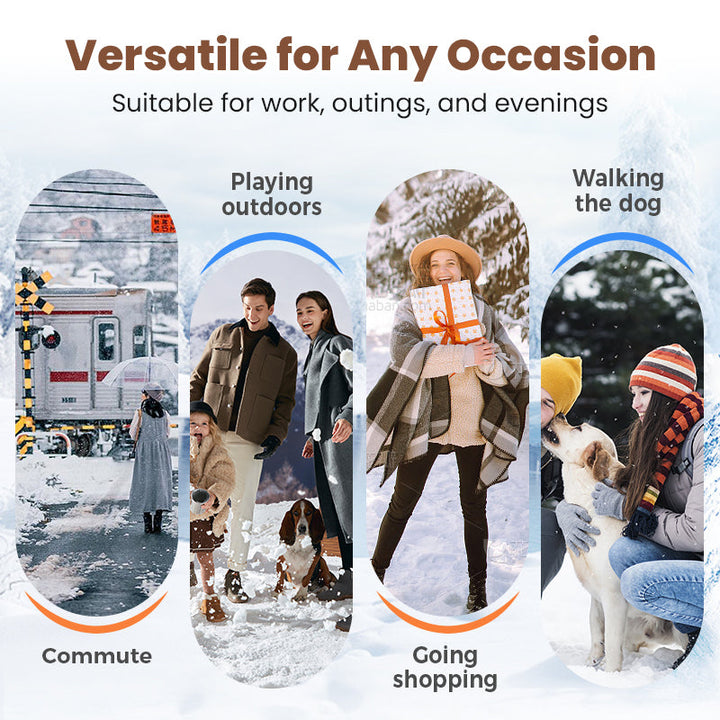 MOTS™ Elegant Knit-Cuff Heeled Boots