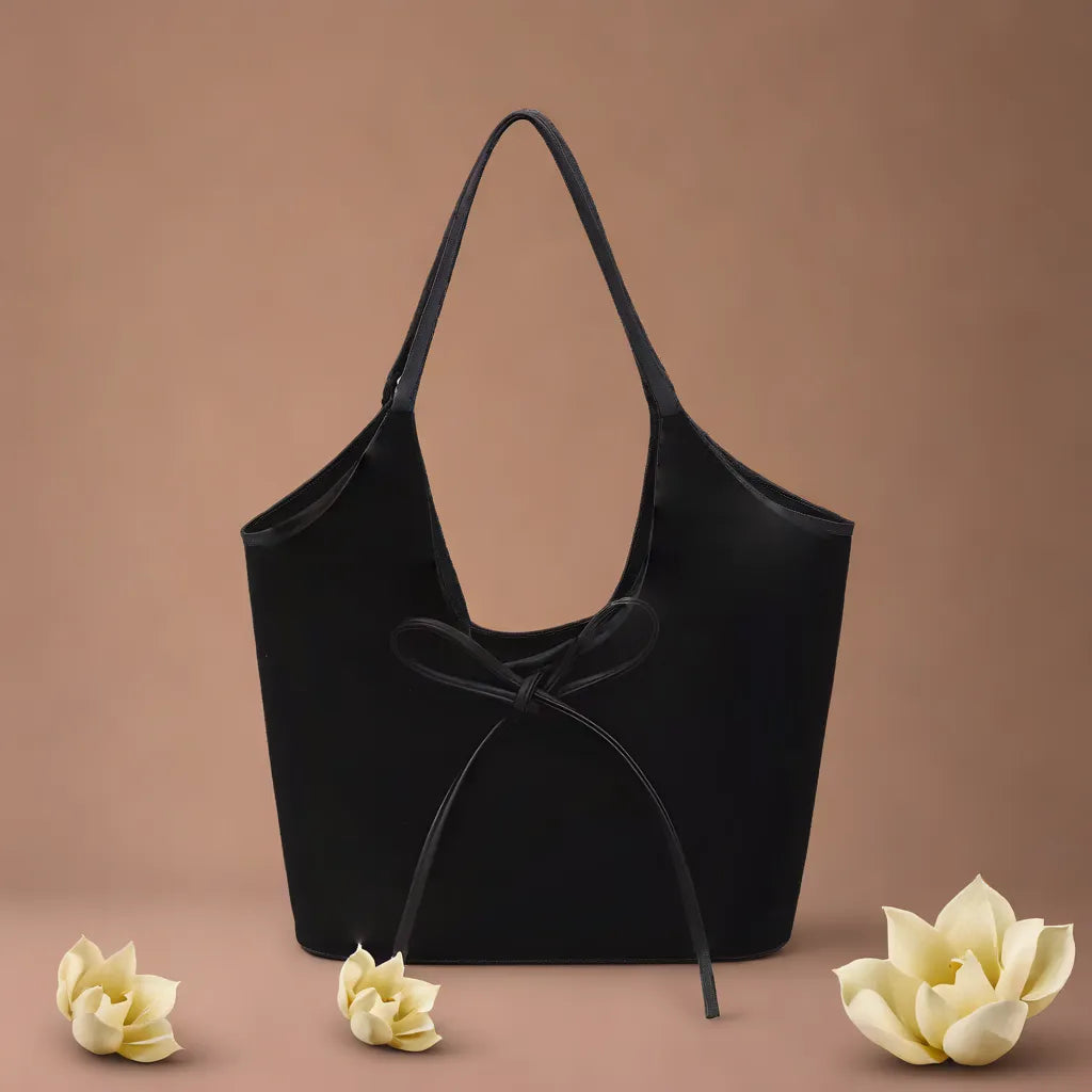 Mireille – Suede Bag with Bow