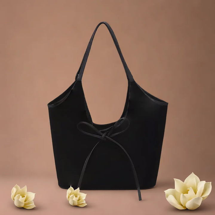 Mireille – Suede Bag with Bow